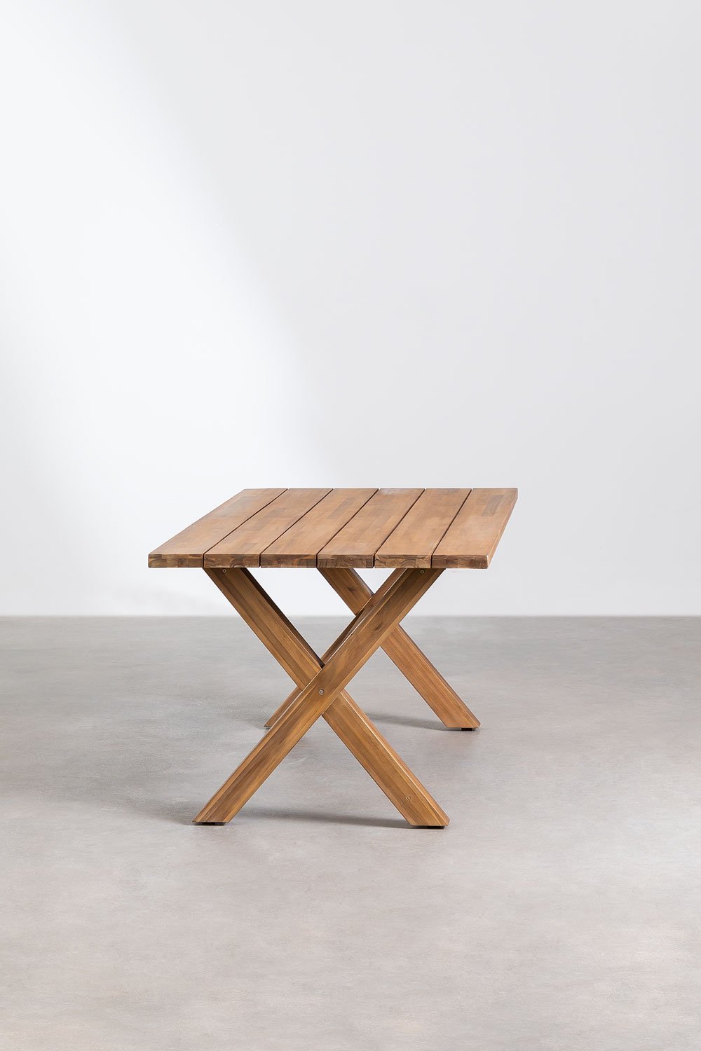Table de jardin Emili en bois massif d'acacia de 180 x 90 cm FSC 100%