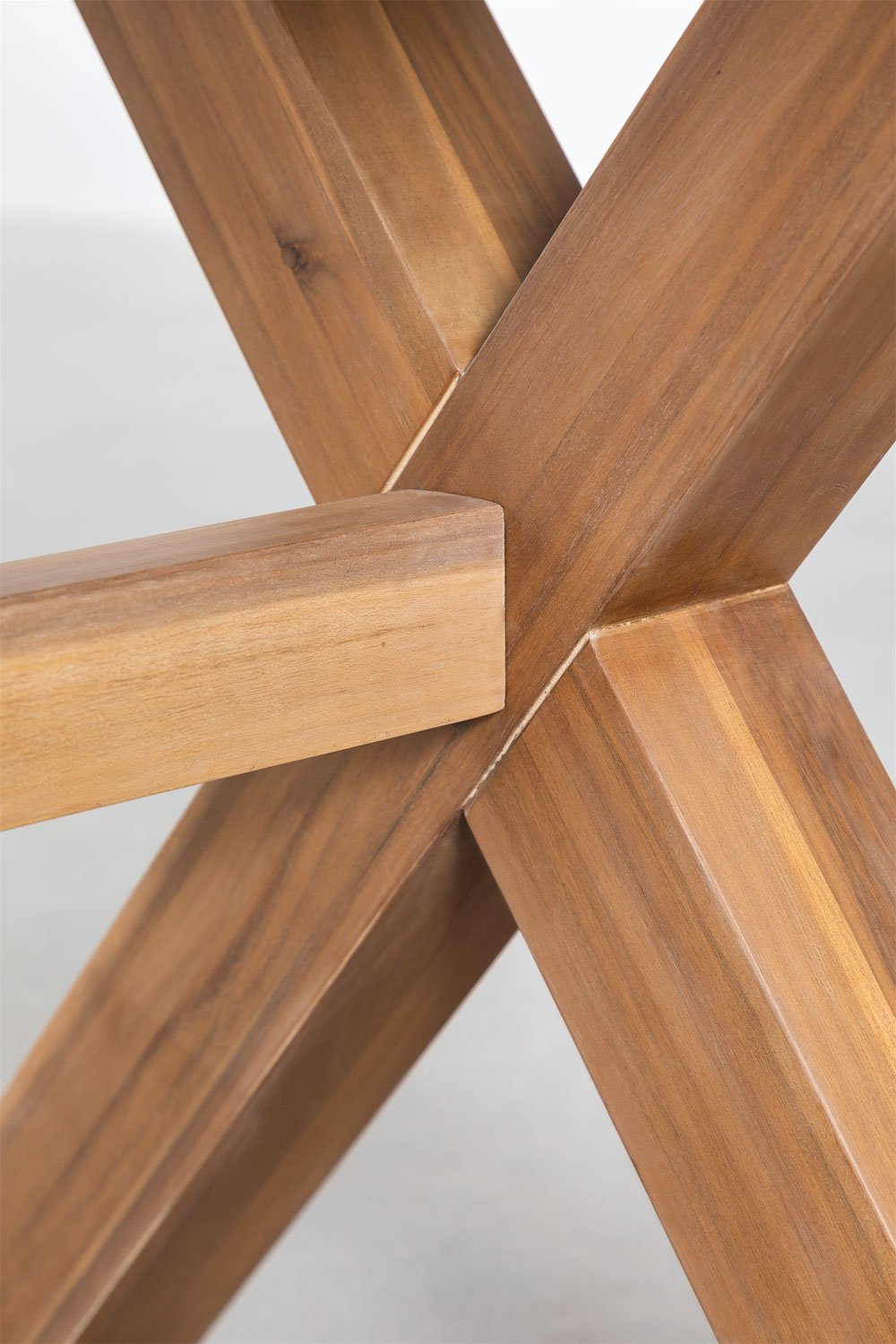 Table de jardin rectangulaire 180x90 cm en bois d'acacia Giada, image de la galerie 6