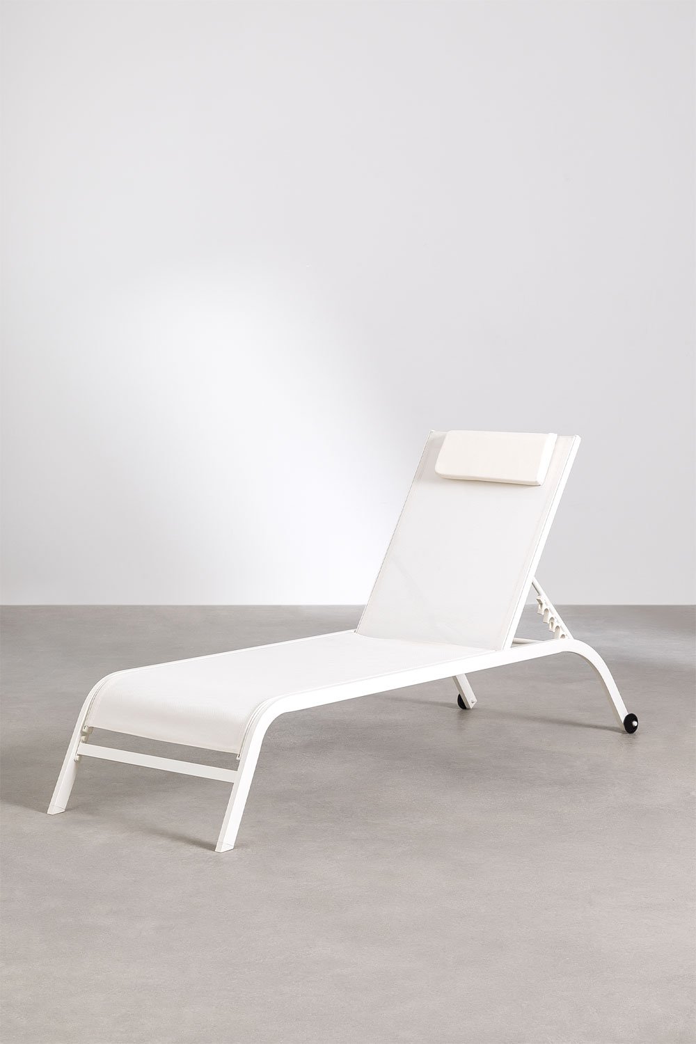 Chaise longue inclinable Therys avec coussin, image de la galerie 2