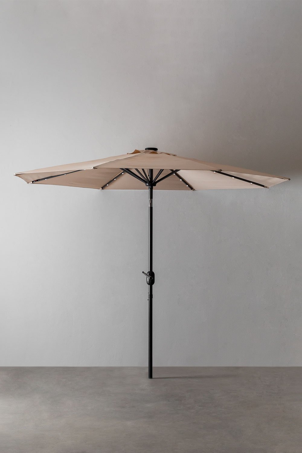 Parasol avec lumière en tissu et acier (Ø270 cm) Uzombras, image de la galerie 2