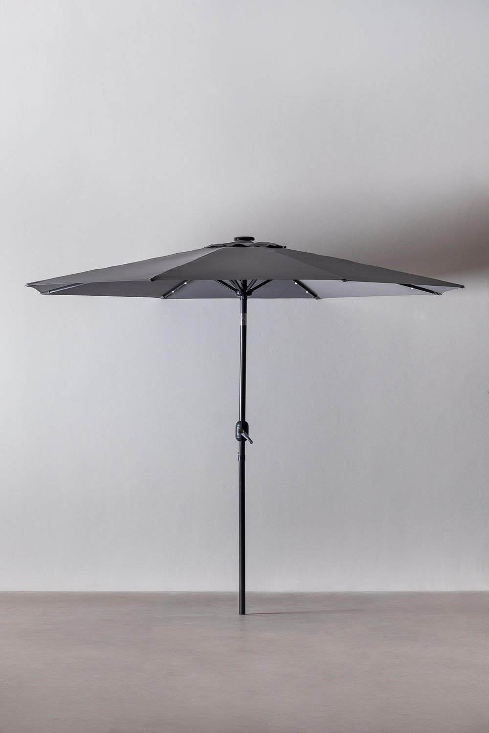 Parasol avec lumière en tissu et acier (Ø270 cm) Uzombras, image de la galerie 2