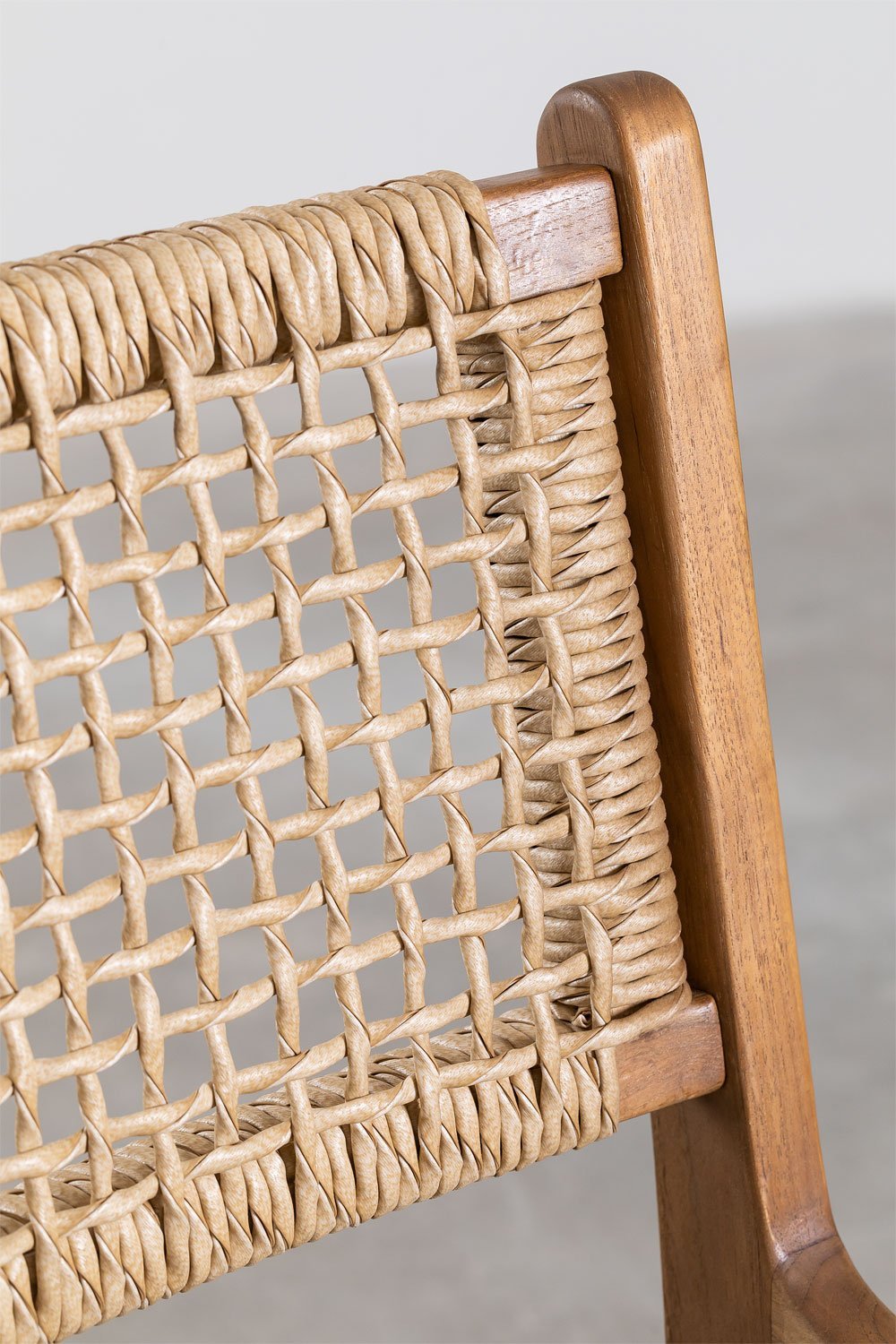 Tabouret haut 65 cm en bois de teck Malmo, image de la galerie 5