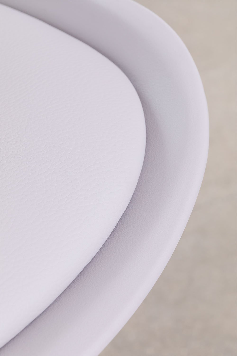 Lot de 4 tabourets hauts 65 cm avec coussin en similicuir nordique, image de la galerie 6