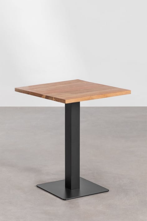 Table Bar Pliante 60 x 60 cm Noir - Table Relevable Pas Cher
