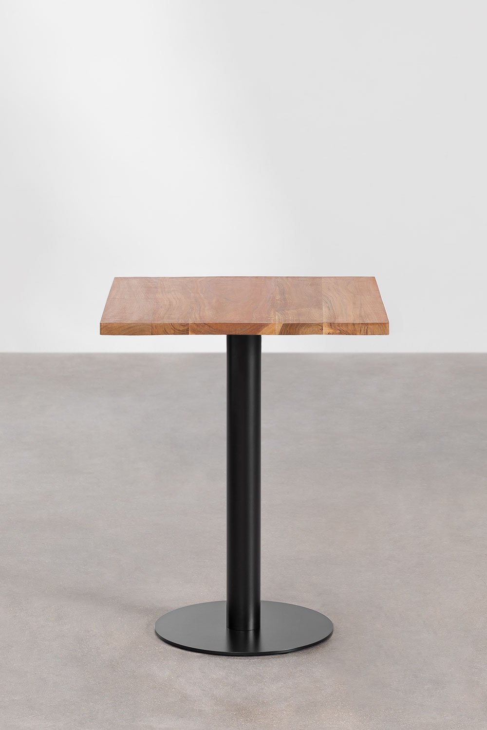 Table de Bar Carrée en Bois d'Acacia Macchiatto , image de la galerie 2