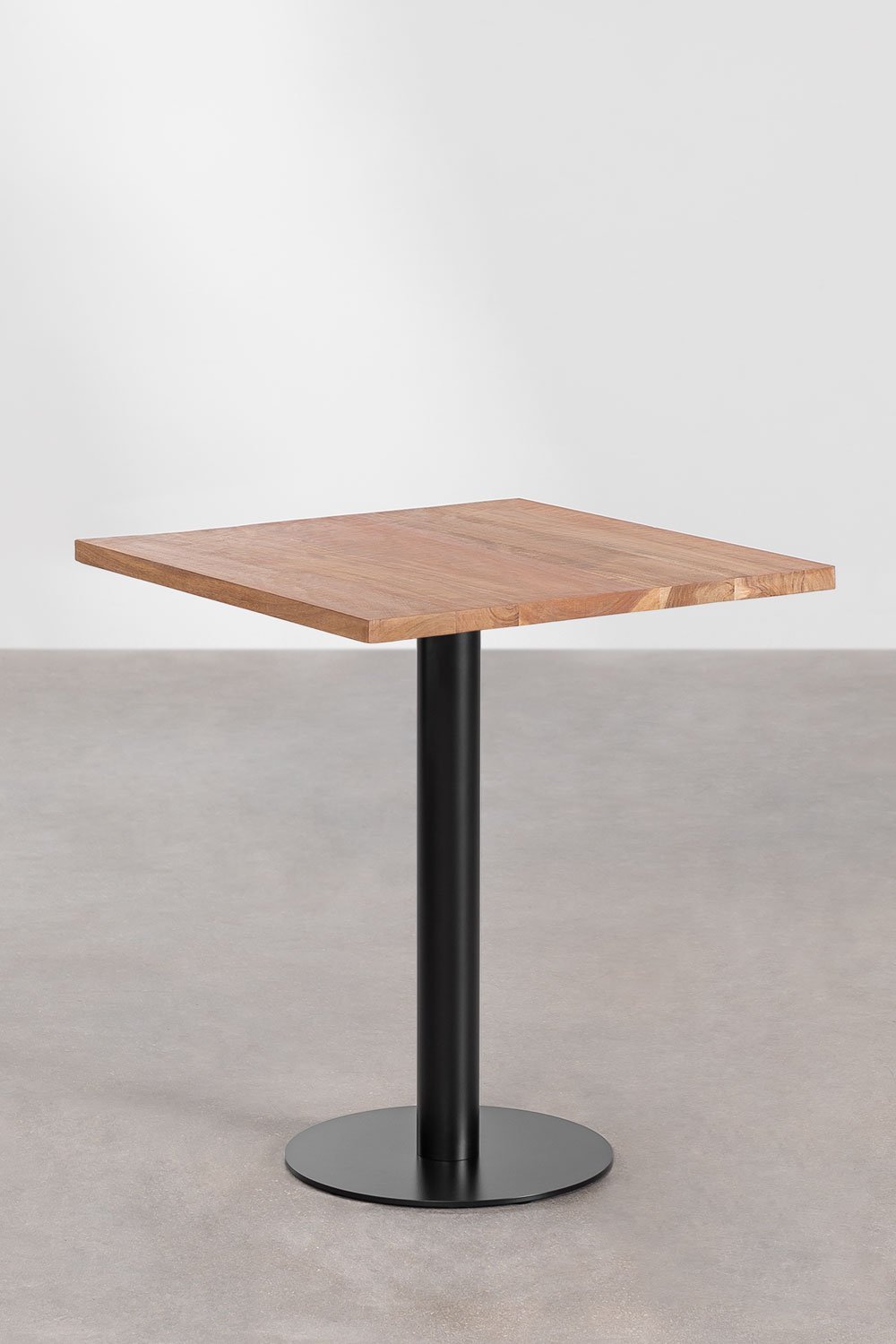 Table de Bar Carrée en Bois d'Acacia Macchiatto , image de la galerie 1