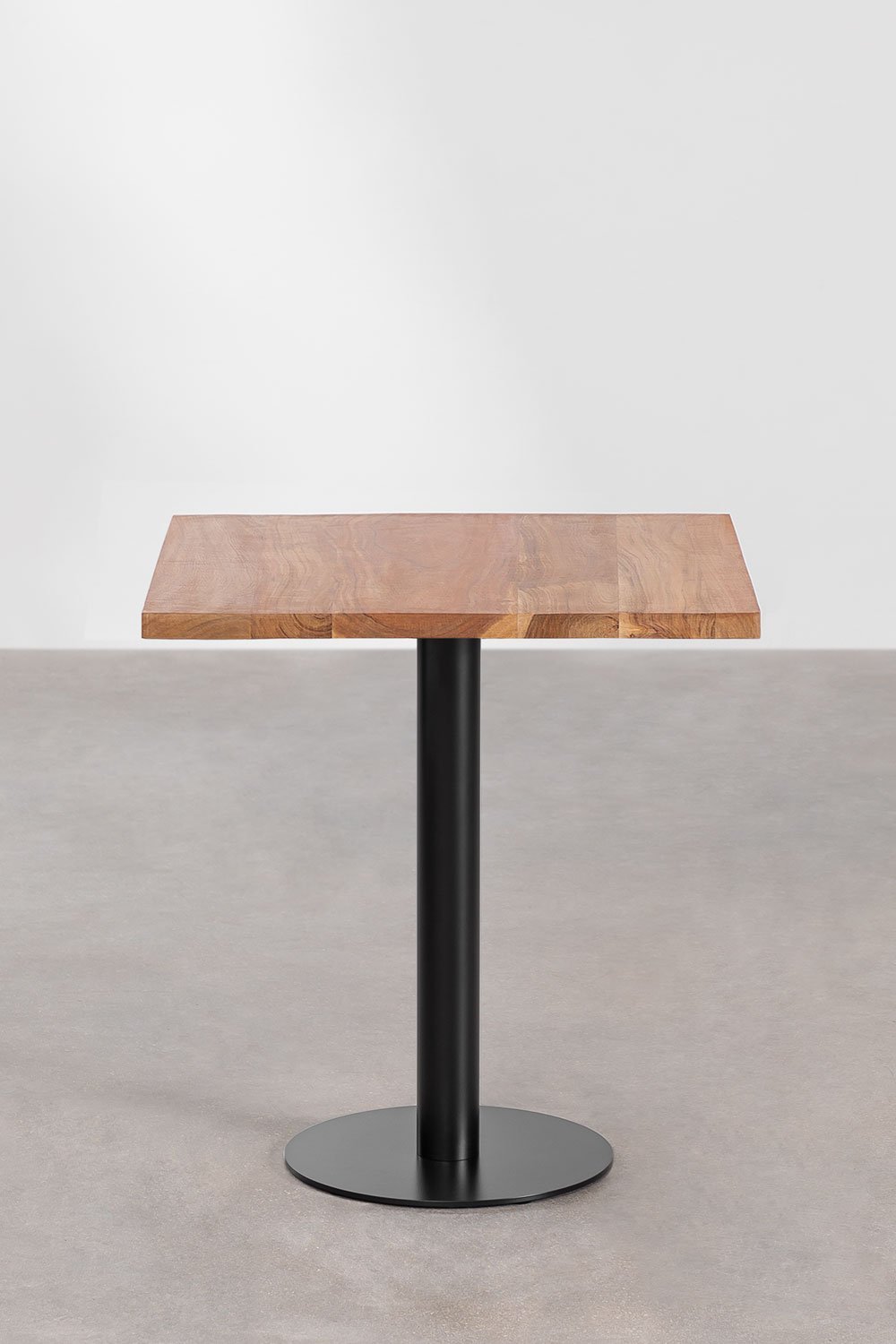 Table de Bar Carrée en Bois d'Acacia Macchiatto , image de la galerie 2