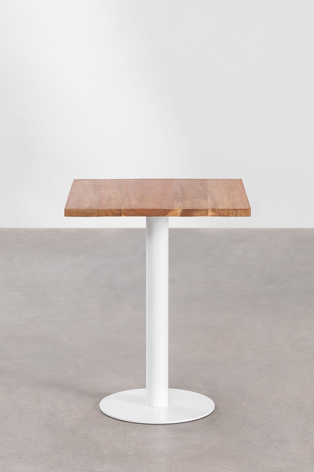 Table de Bar Carrée en Bois d'Acacia Macchiatto , image de la galerie 2