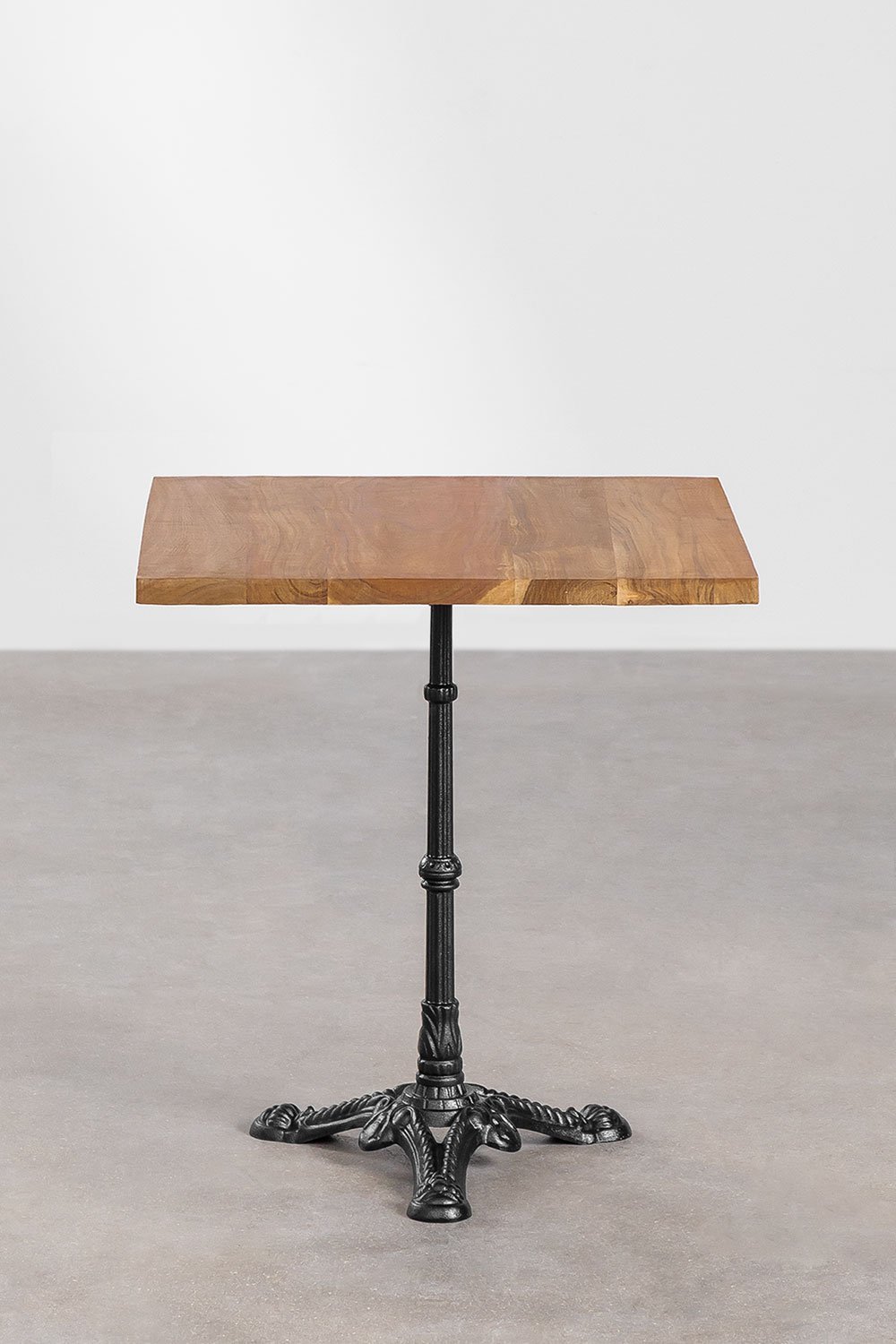 Table de Bar Carré en Bois d'Acacia Azteca, image de la galerie 2