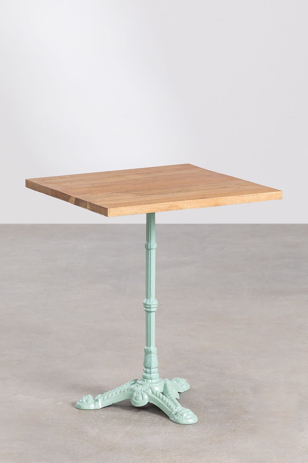 Table de Bar Carrée en Bois d'Acacia Vienna, image de la galerie 1