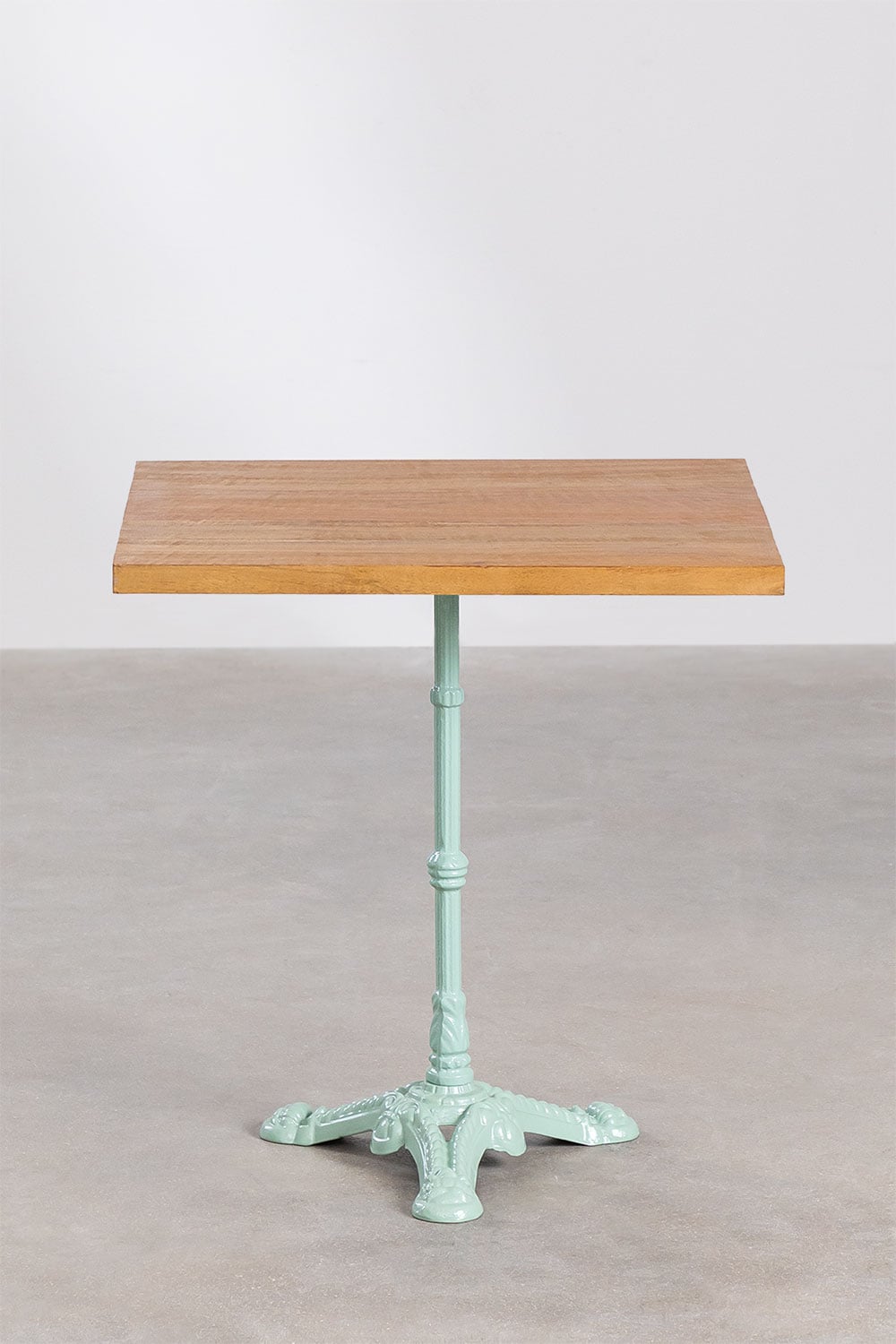 Table de bar carrée en bois d'acacia Vienna, image de la galerie 2