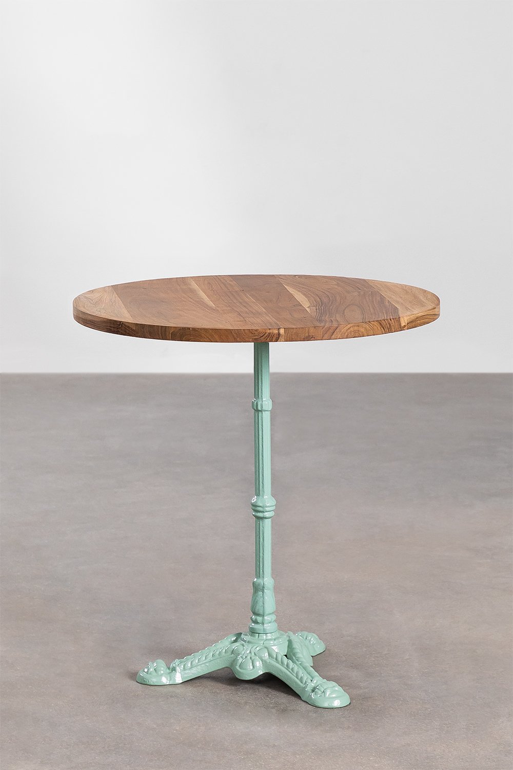 Table de bar ronde en bois d'acacia Vienna, image de la galerie 1