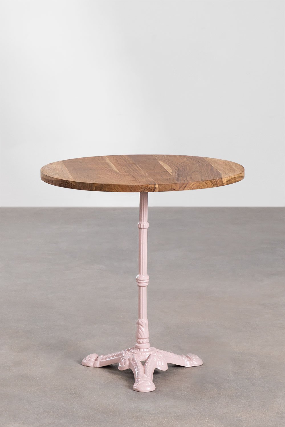 Table de Bar Ronde en Bois d'Acacia Vienna, image de la galerie 2