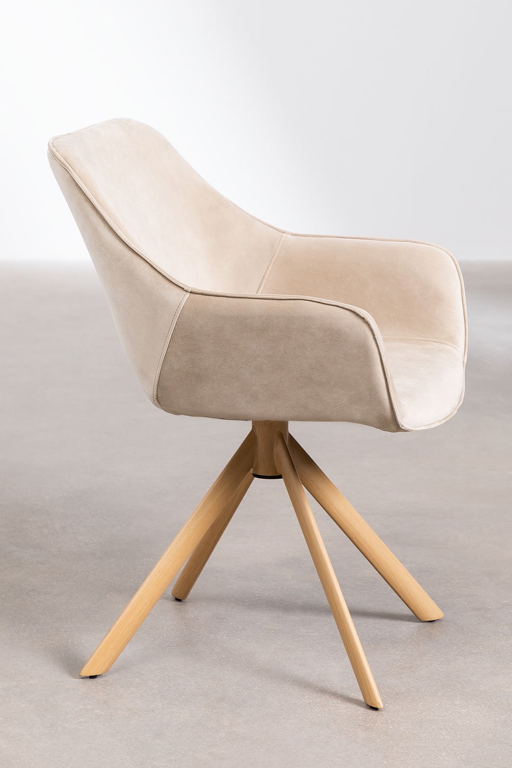 Chaise de salle à manger en velours Lucy, image de la galerie 2