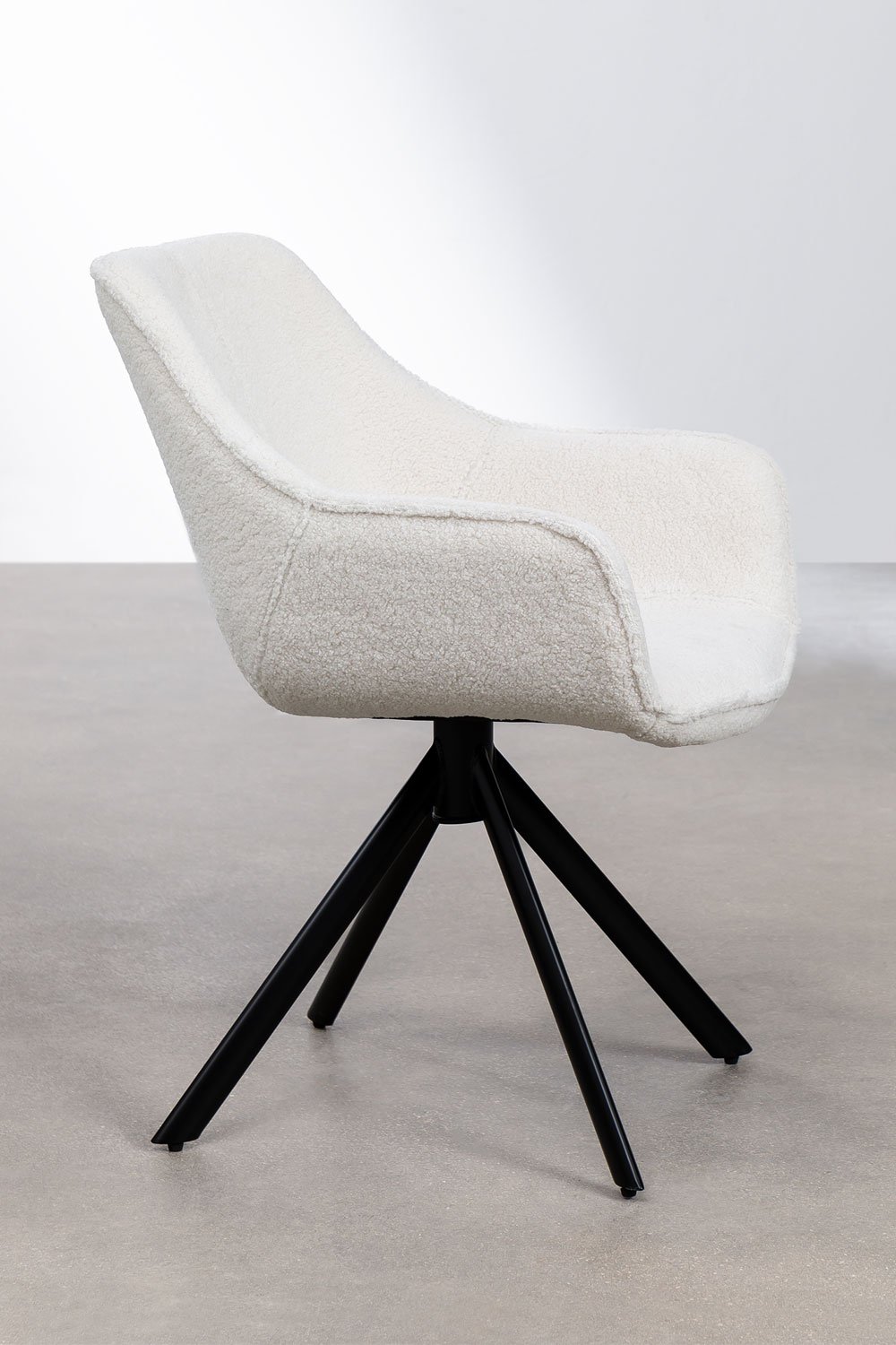 Chaise de Salle à Manger en Chenille Lucy, image de la galerie 2