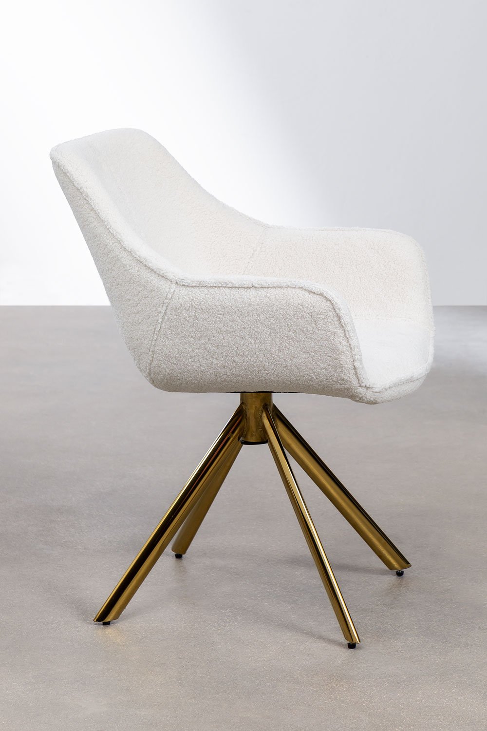 Chaise de Salle à Manger en Chenille Lucy, image de la galerie 2