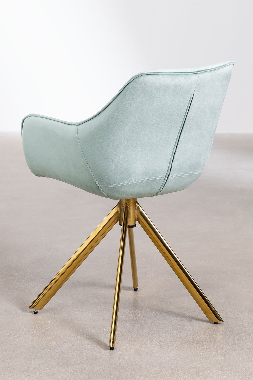 Chaise de salle à manger en velours Lucy, image de la galerie 3