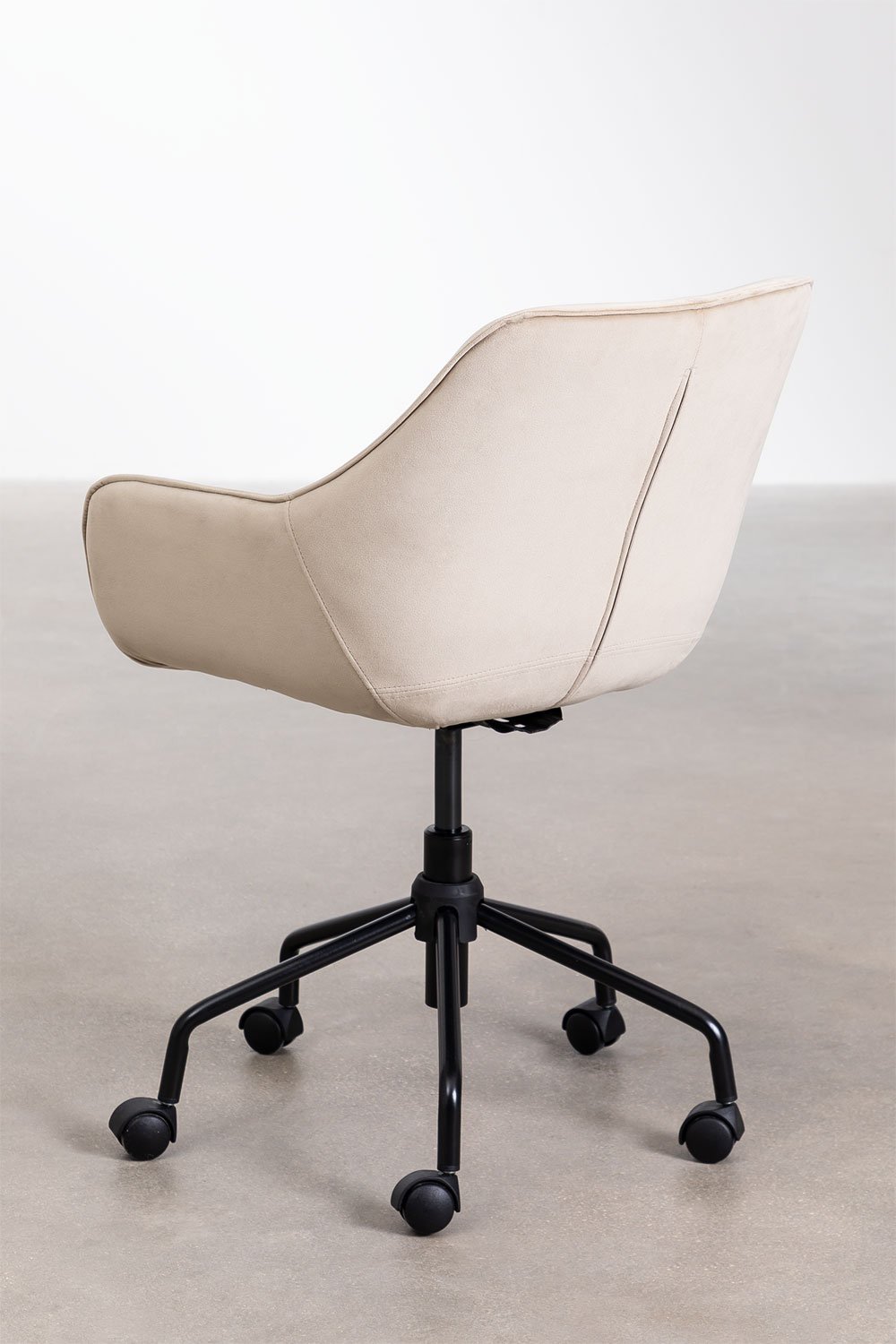 Chaise de bureau en velours Lucy, image de la galerie 4