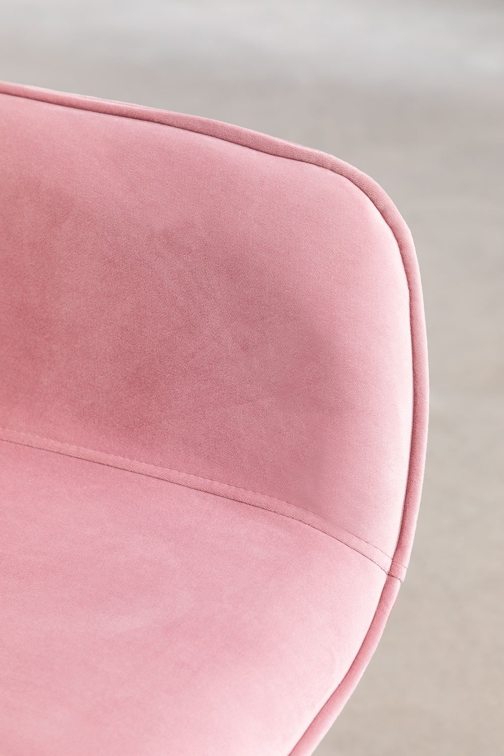 Chaise de bureau en velours Lucy, image de la galerie 6