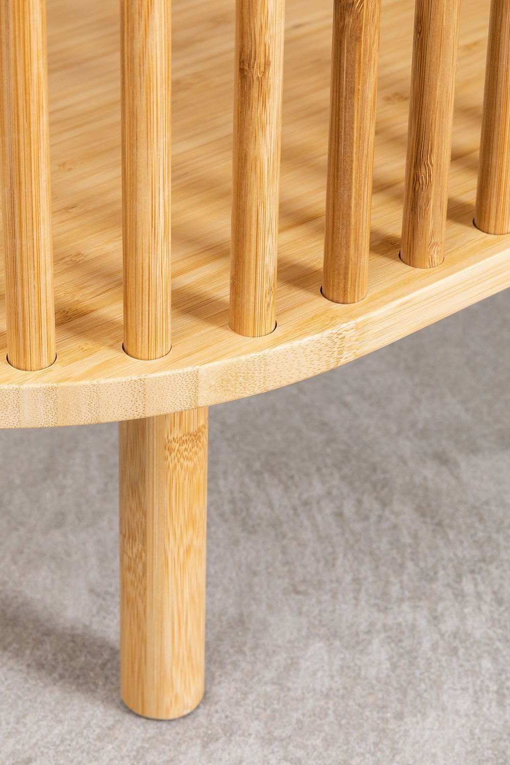 Meuble TV 150x40 cm en bambou Connery, image de la galerie 5