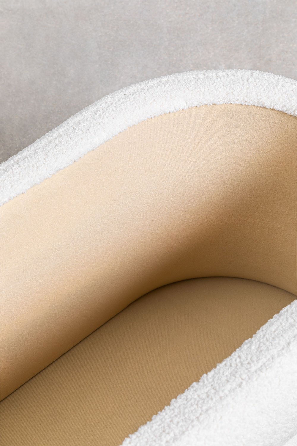 Banc avec rangement en tissu bouclette Jutson, image de la galerie 6