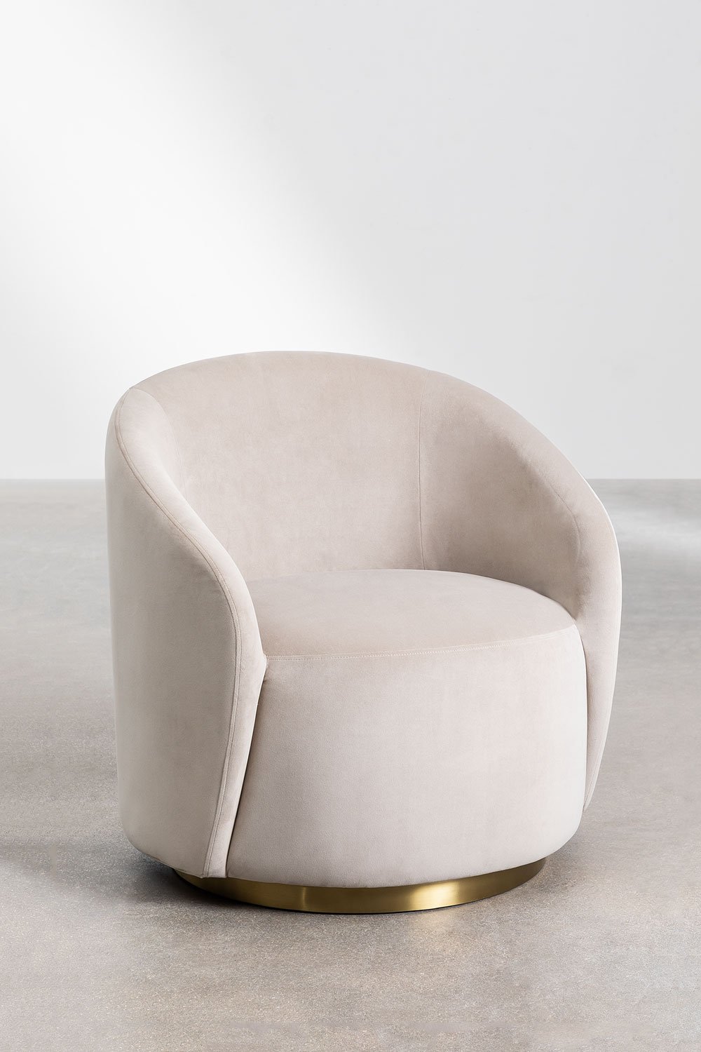 Fauteuil en velours Sidoni, image de la galerie 2