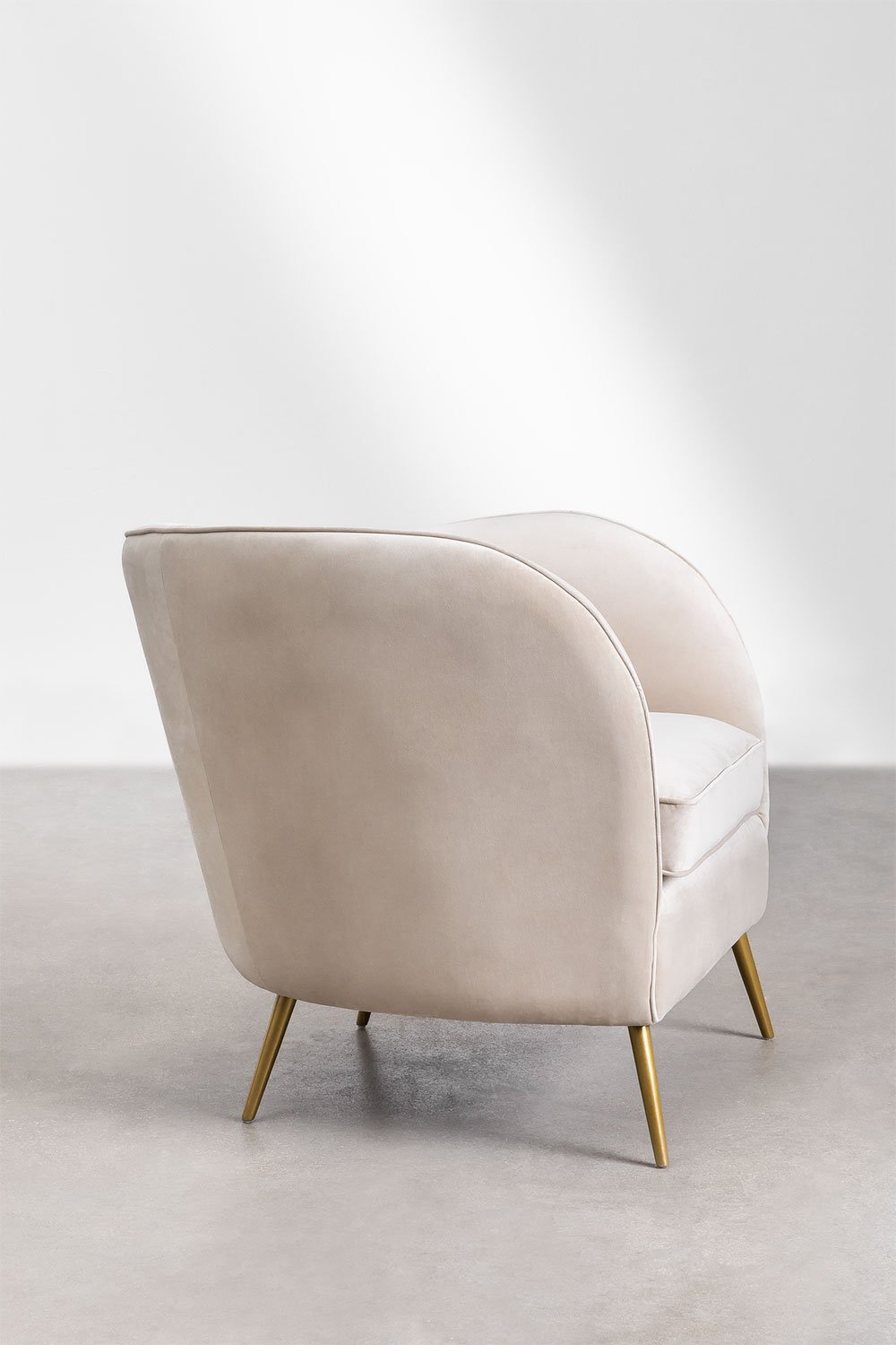 Fauteuil en velours Clovys, image de la galerie 3