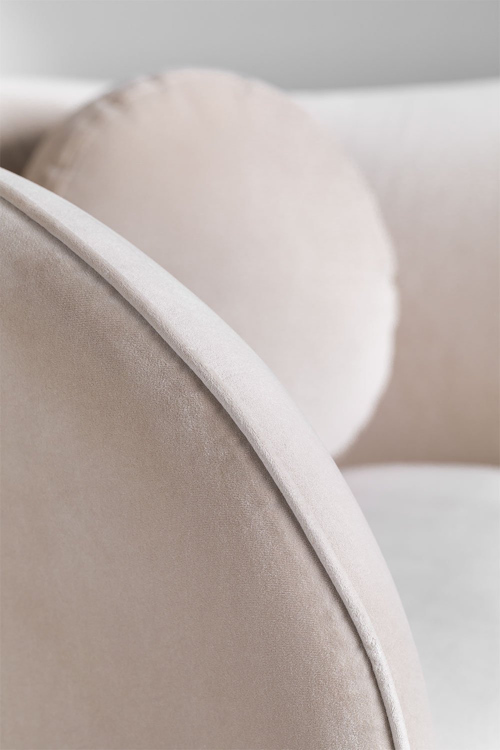 Fauteuil en velours Clovys, image de la galerie 5