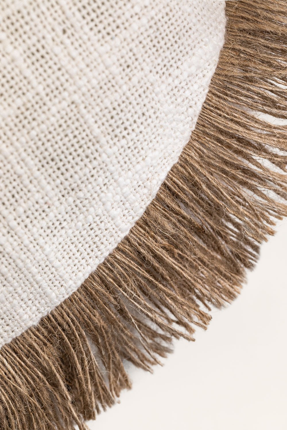 Coussin rond en coton (Ø40 cm) Paraiba, image de la galerie 6