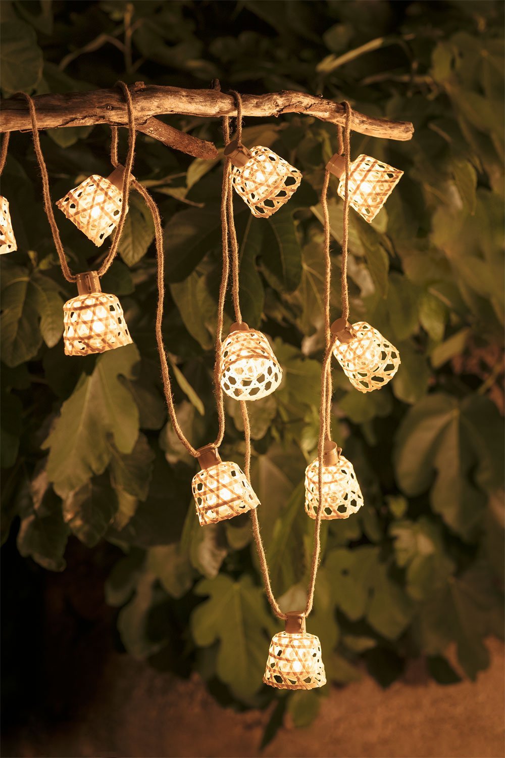 Guirlande de Jardin avec Lumières LED et Chargeur Solaire (7,40 m) Ducrot, image de la galerie 1