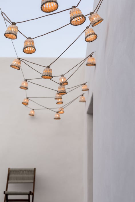 Guirlande de Jardin avec Lumières LED (14,50 m) Avott