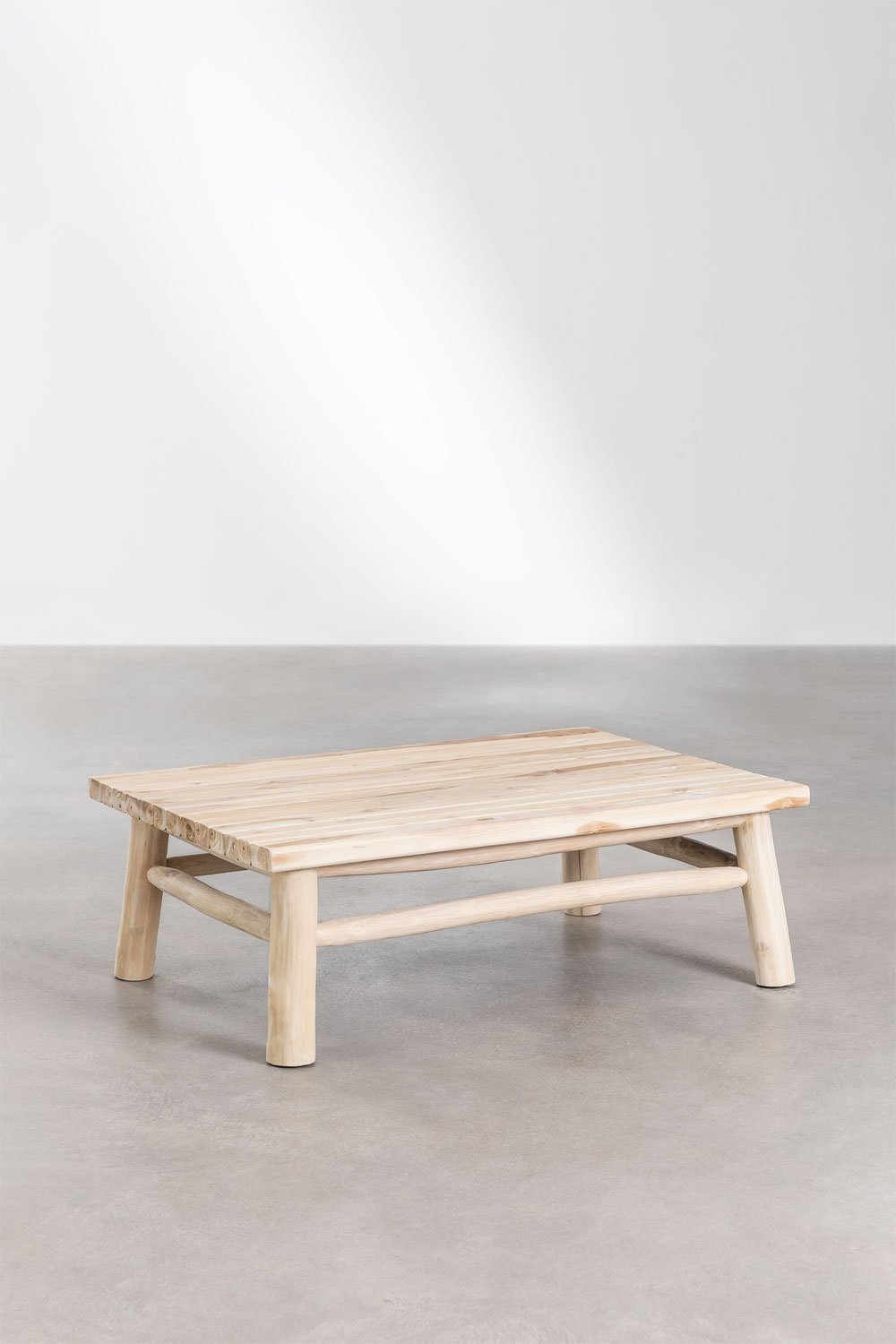 Table Basse Rectangulaire en Bois de Teck (120x80 cm) Narel, image de la galerie 1