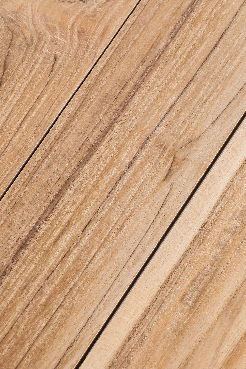 Table haute rectangulaire 134x65 cm en bois de teck Narel   , image de la galerie 5