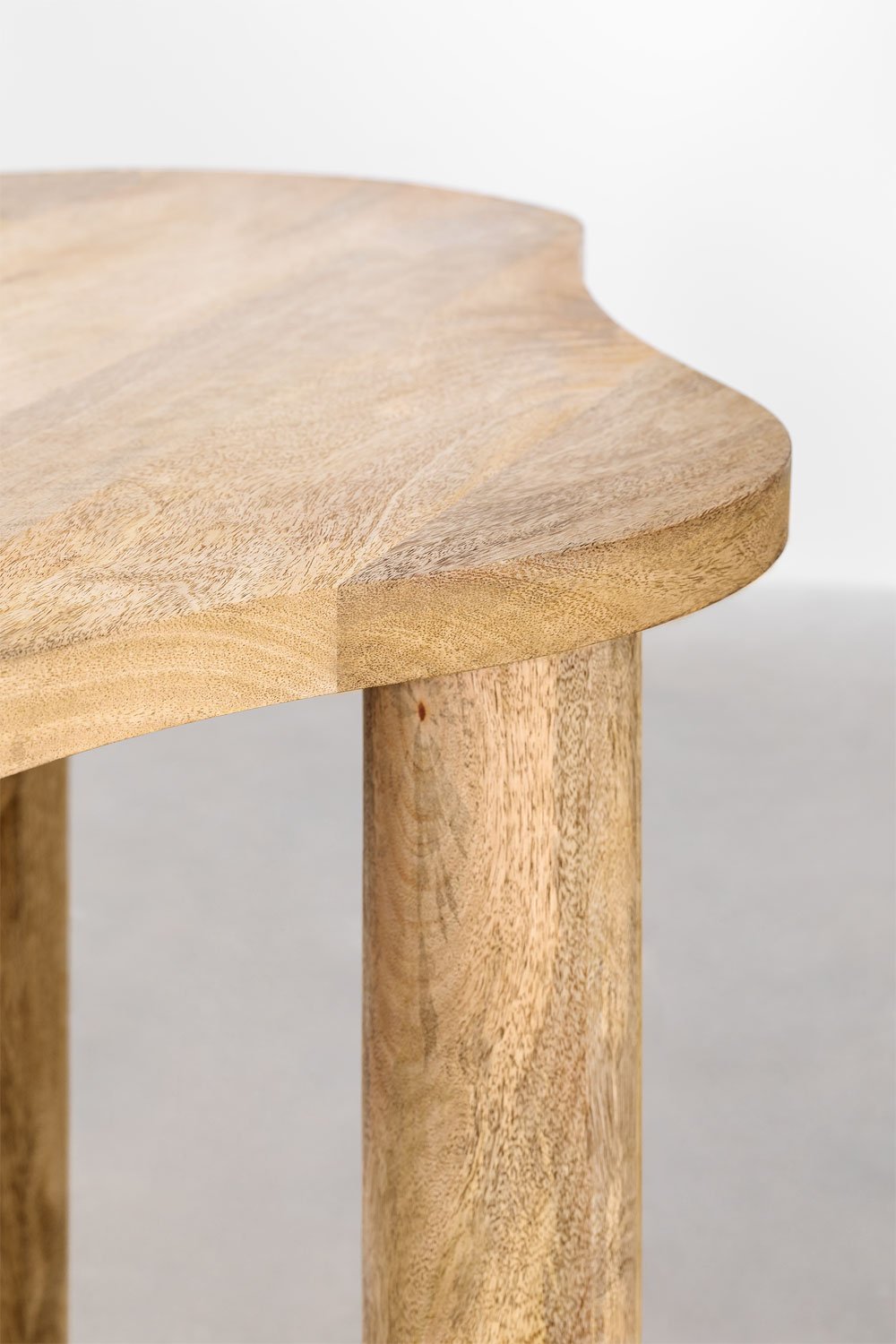 Bureau 140x60 cm en bois de manguier Anecy, image de la galerie 5