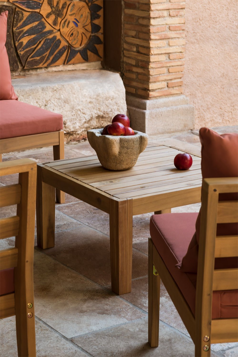 Table basse de jardin en bois d'acacia Filips, image de la galerie 1