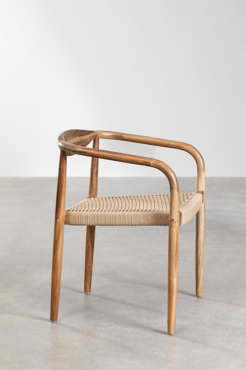 Pack de 2 chaises de salle à manger en bois d'acacia Mallory, image de la galerie 4