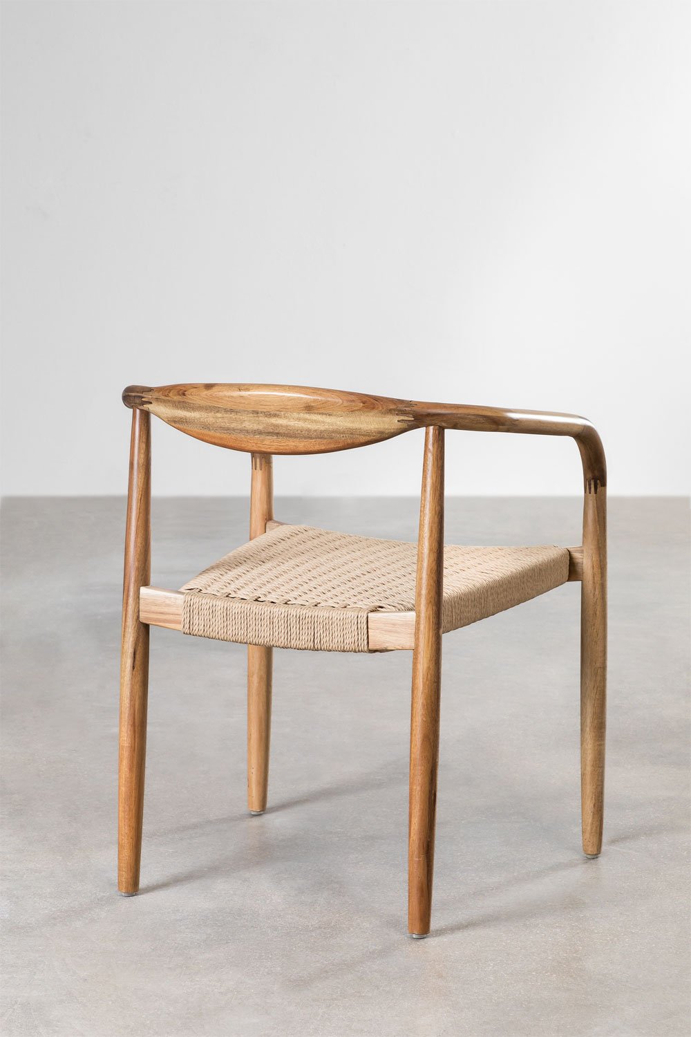 Pack de 4 chaises de salle à manger en bois d'acacia Mallory, image de la galerie 5