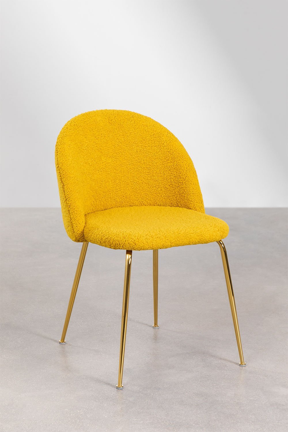 Lot de 4 chaises de salle à manger en chenille Kana Design, image de la galerie 2