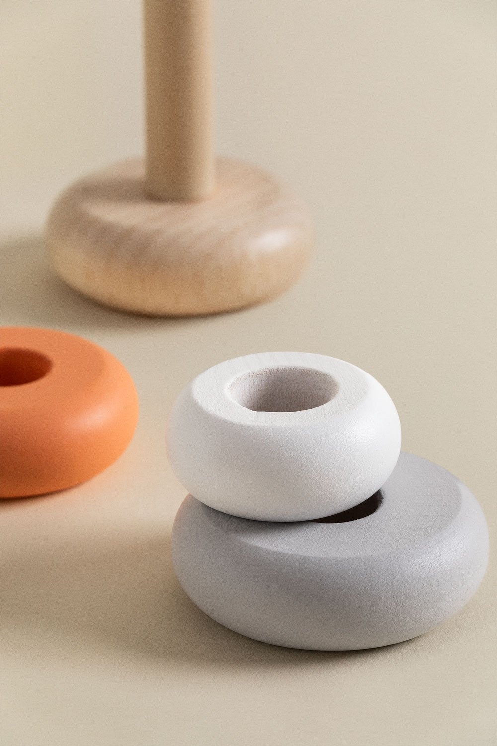 Bagues empilables en bois Bungo Kids, image de la galerie 5