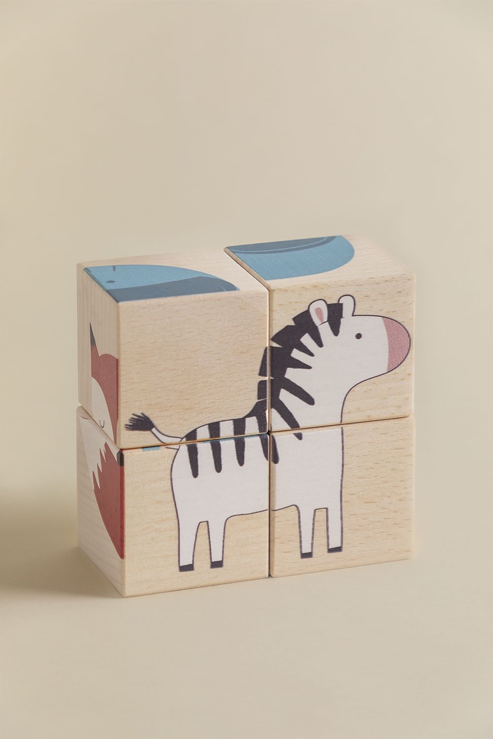 Puzzle en bois 4 pièces Lopart Kids