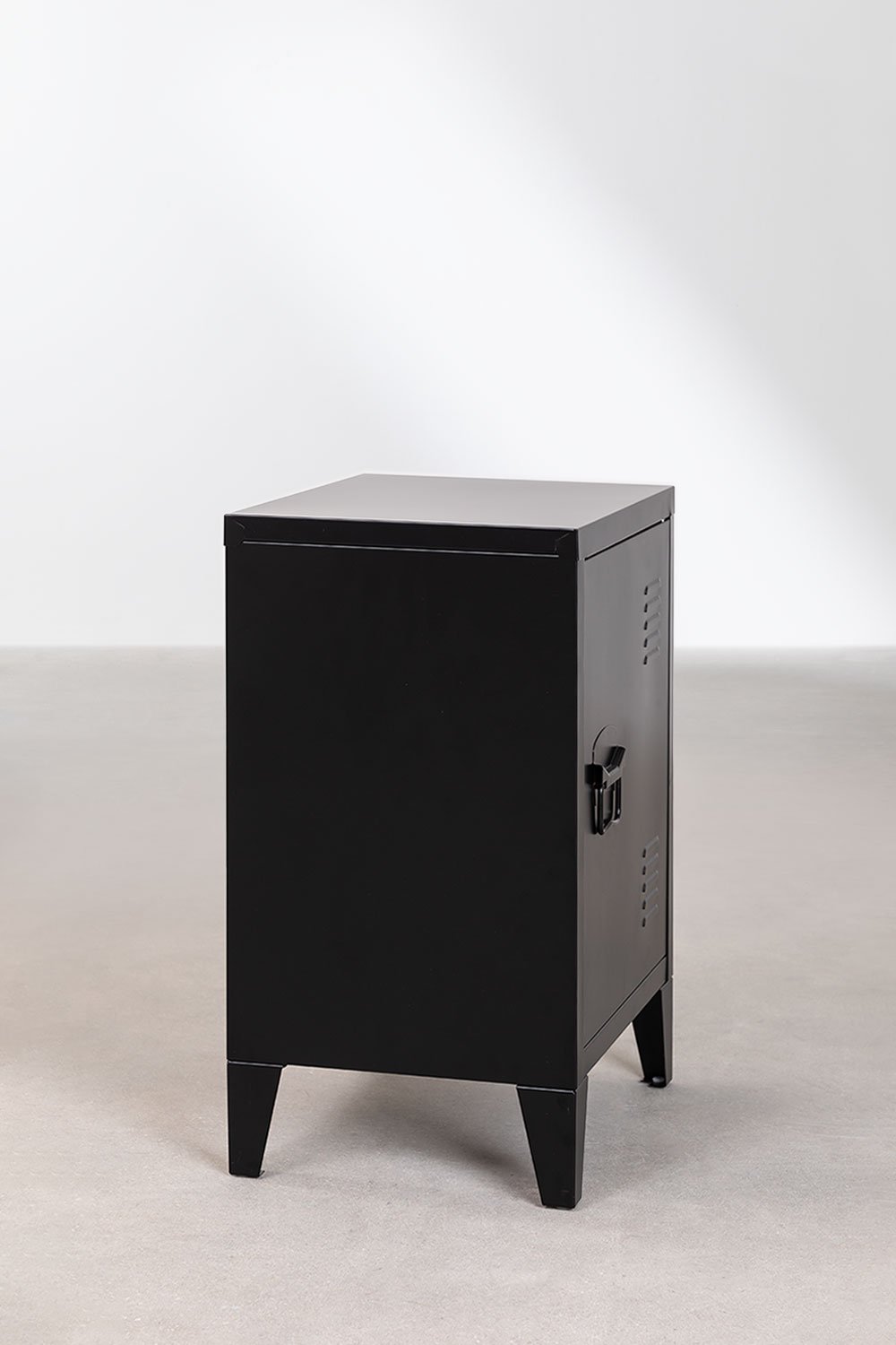Table de chevet avec casier en acier Pohpli, image de la galerie 2