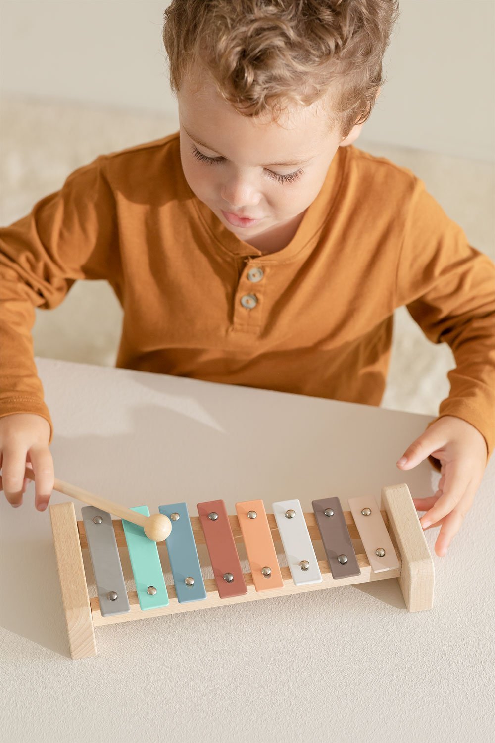 Xylophone en bois pour enfants Norbert - SKLUM