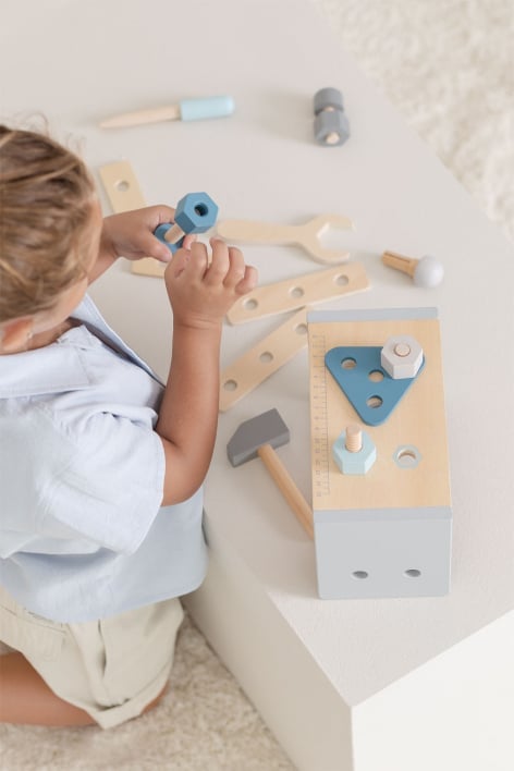 Boîte à outils en bois Donnie Kids