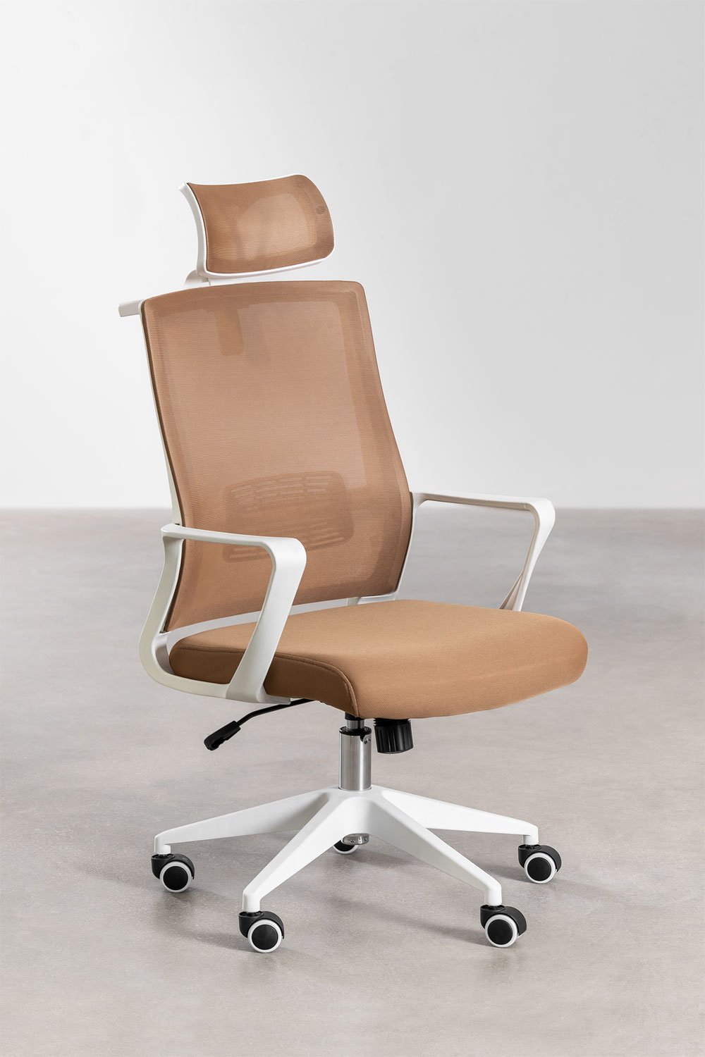 Chaise de bureau avec roulettes et accoudoirs en polypropylène Teill Colors, image de la galerie 5