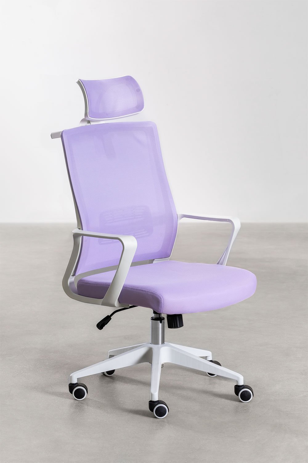 Chaise de bureau avec roulettes et accoudoirs en polypropylène Teill Colors, image de la galerie 5