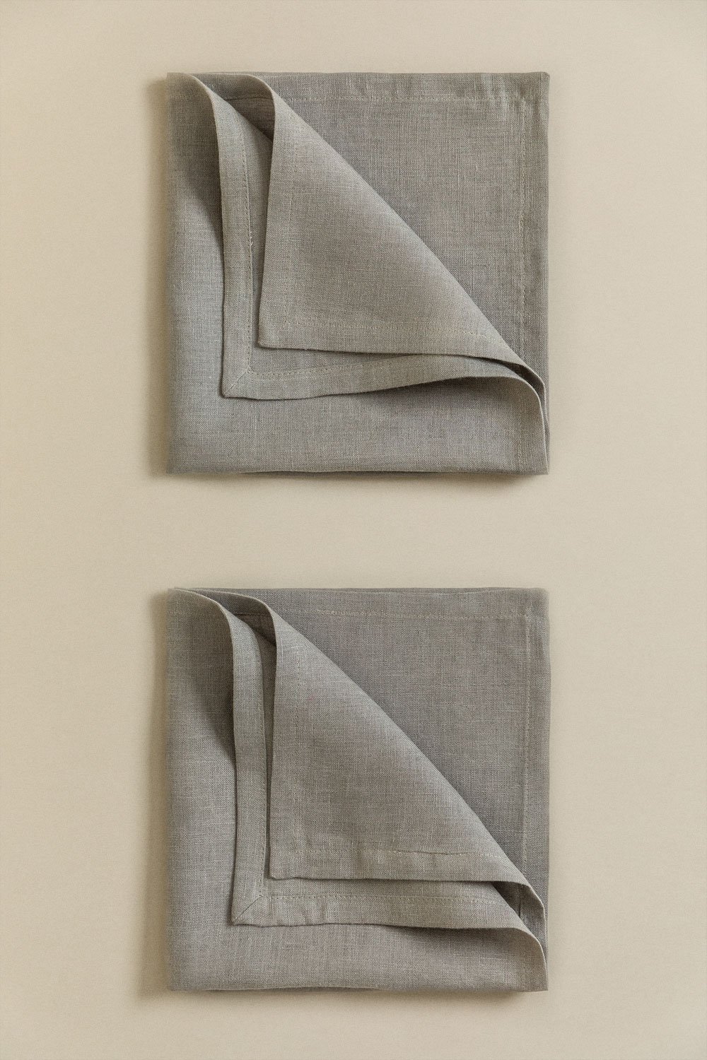 Lot de 2 serviettes en lin Zendan, image de la galerie 2