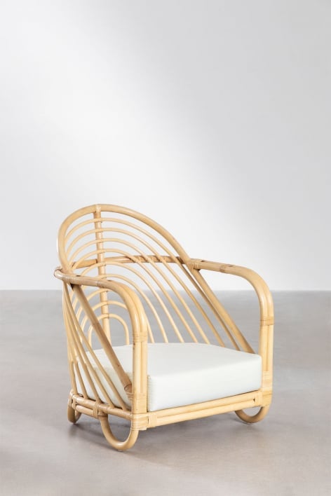 Fauteuil de jardin en rotin Baylor