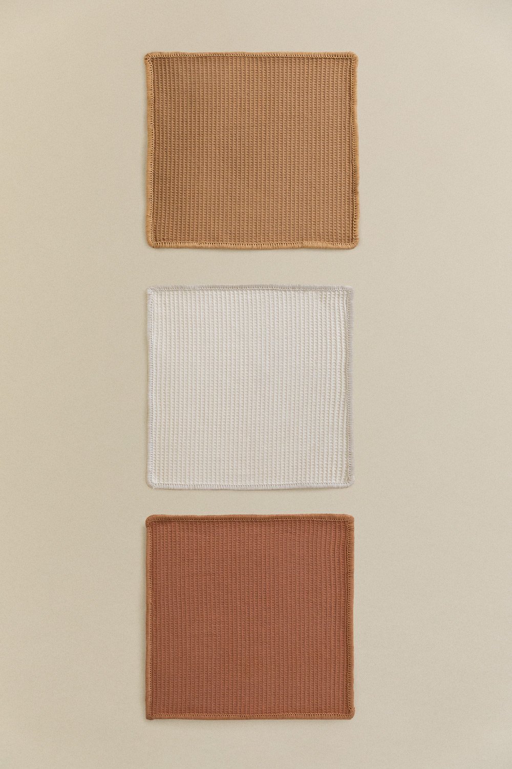 Ensemble de 3 torchons en coton Melnik, image de la galerie 3