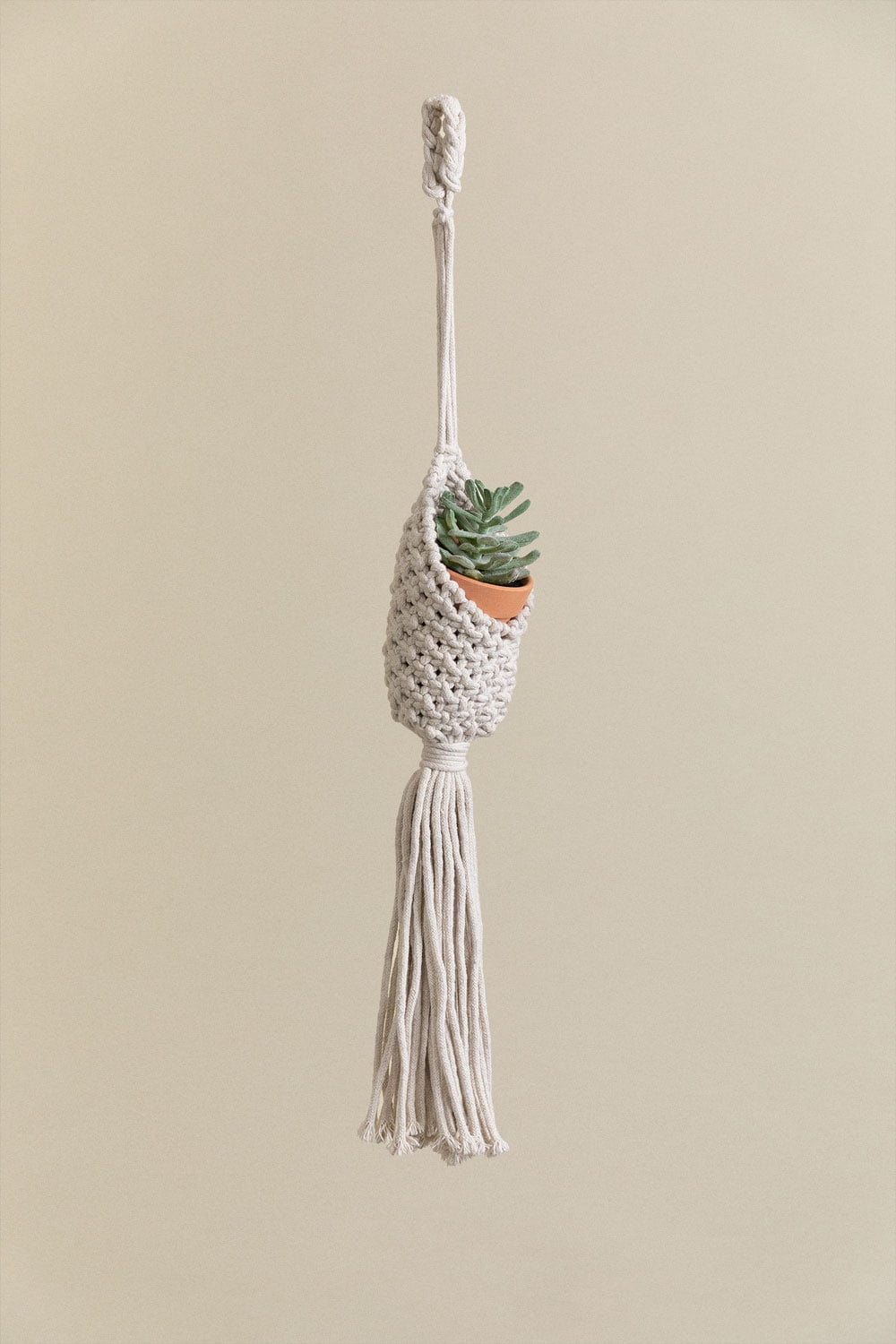 Jardinière suspendue en macramé Anibal, image de la galerie 5
