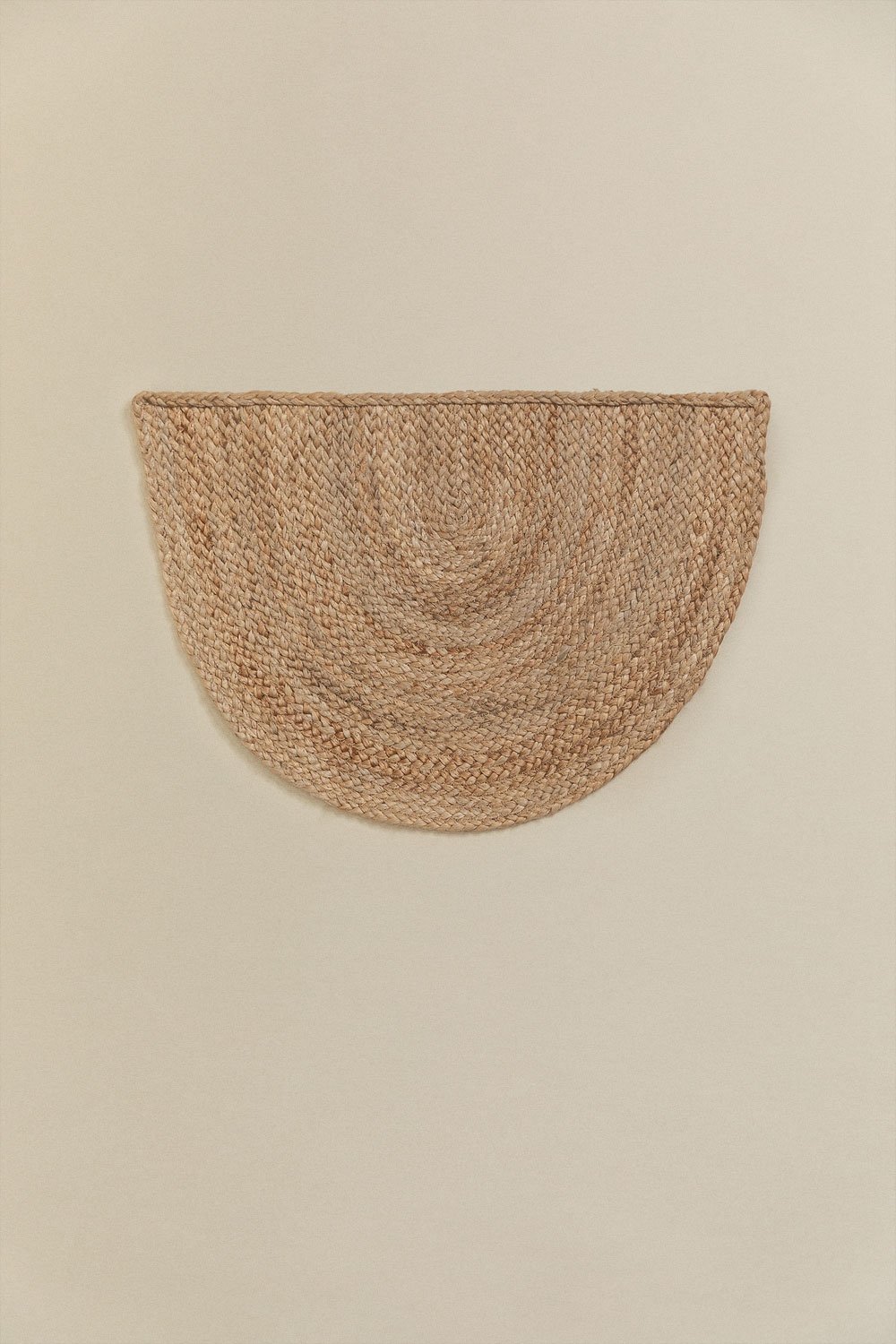 Paillasson semi-circulaire en jute (62x40 cm) Fondreset, image de la galerie 1